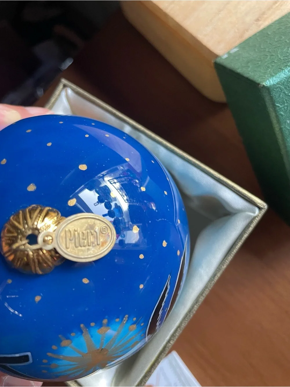 Pier 1 Li Bien Glass Nativity Wise‎ Men Christmas Ornament Inside Painted 2015